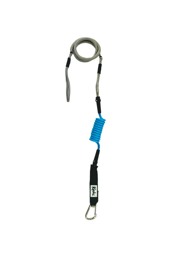 INVIZ Leash - Hybrid designed for Downwind Foiling (Carabiner for Belt / Harness)