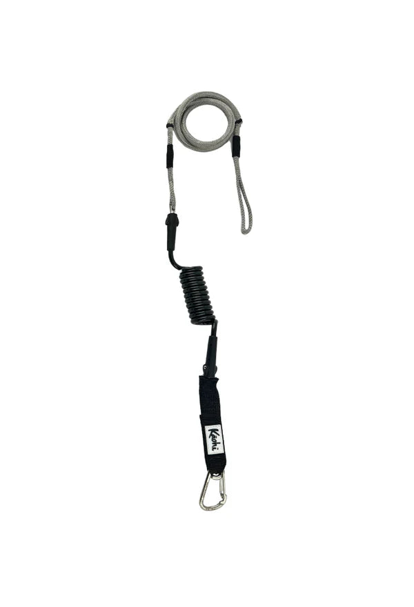 INVIZ Leash - Hybrid designed for Downwind Foiling (Carabiner for Belt / Harness)
