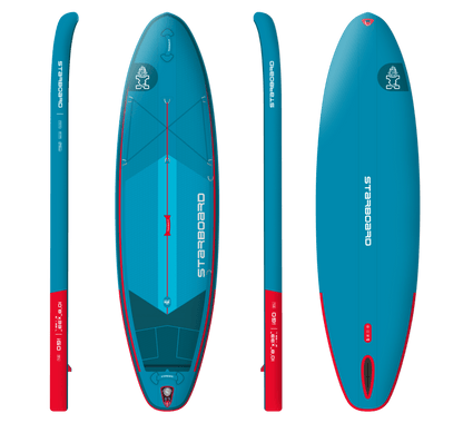 Starboard 2024 INFLATABLE SUP 10'8" X 33" X 6" iGO ZEN ROLL SC With Bag, Paddle, and Leash