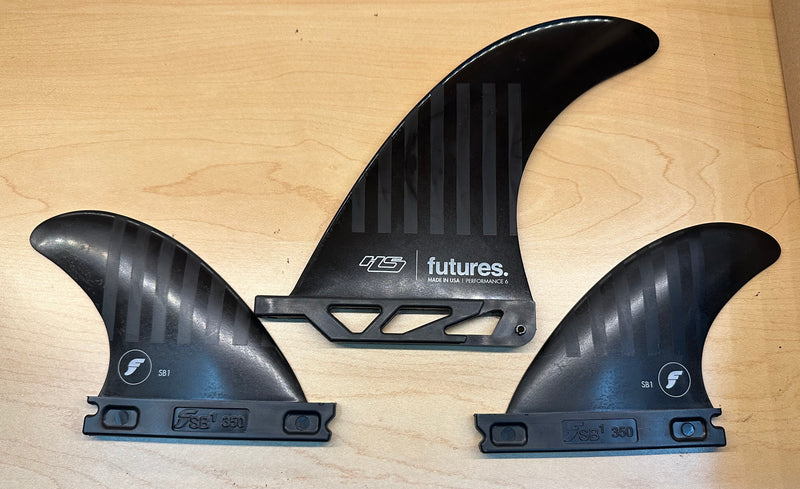 Futures HS 2+1 Performance 6" Fin (+ sidebite fins)