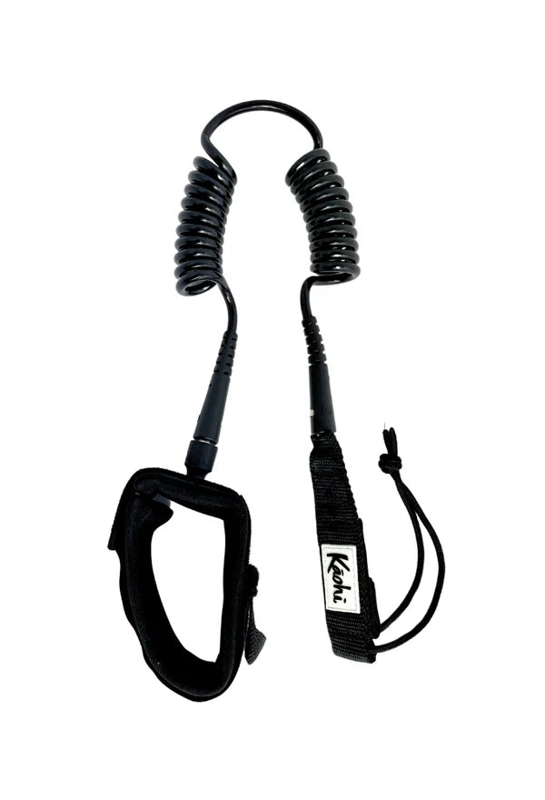 Kāohi Board Leash - Double Coil 5.5 mm