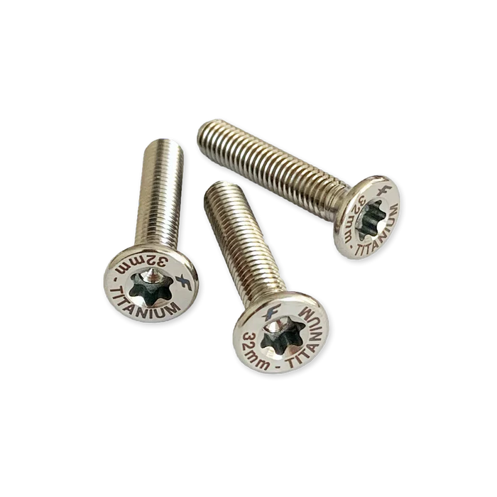 F-One M6-32mm tapered head screws (TITANIUM - T30 torx) x3